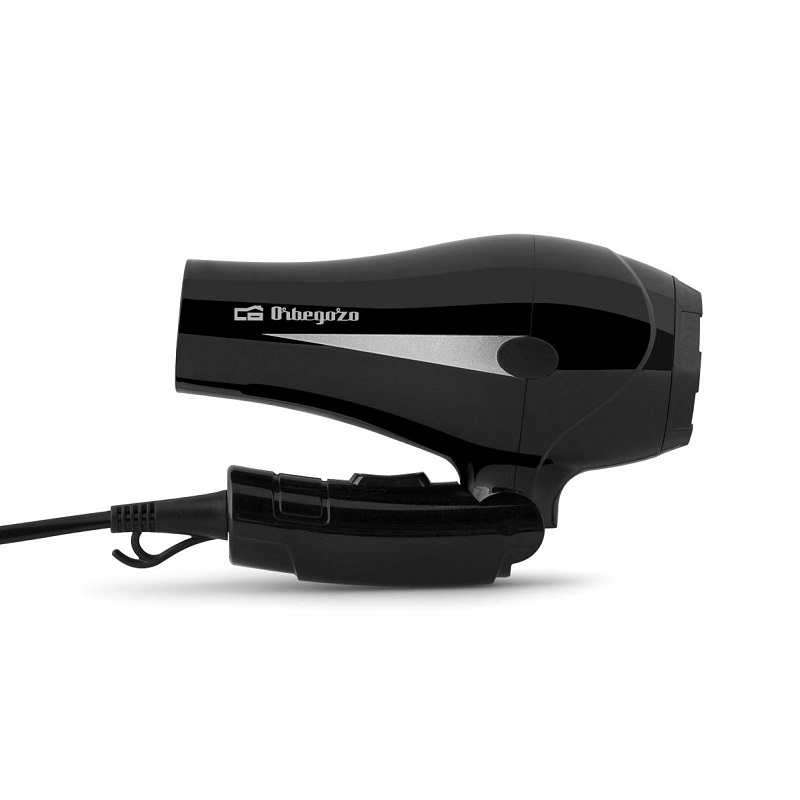 Secador de pelo plegable Orbegozo SE 1150, 1200W, 2 niveles de potencia –  HVG Distribucion – electrodomésticos